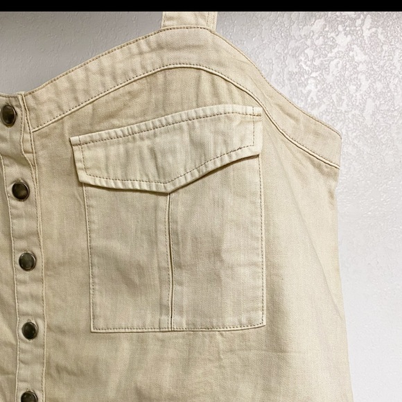 Free People Denim Crop Top - Picture 4 of 6